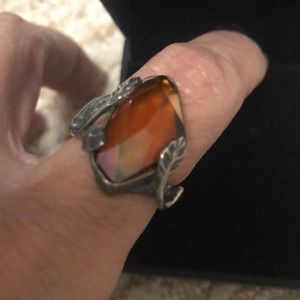 Silpada oxidized silver ring size 6